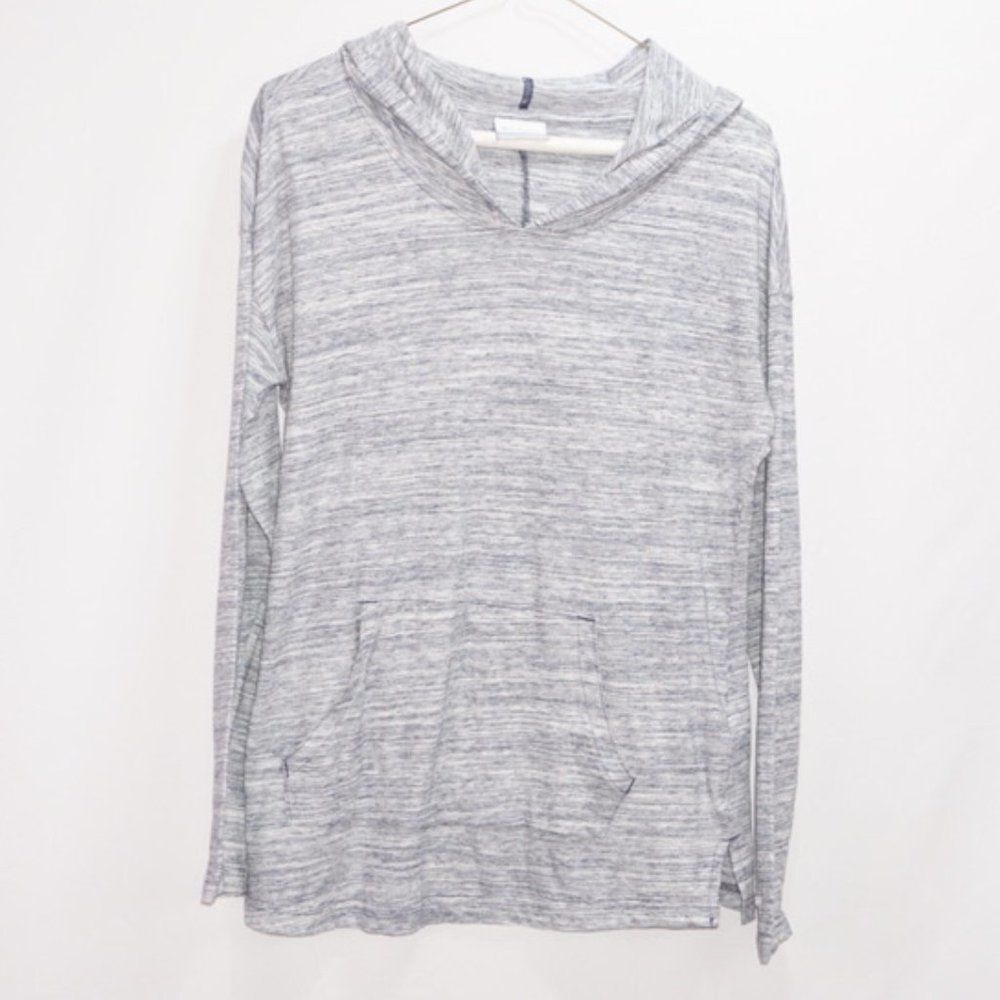 Columbia Gray Lightweight Hooded Pullover, Medium